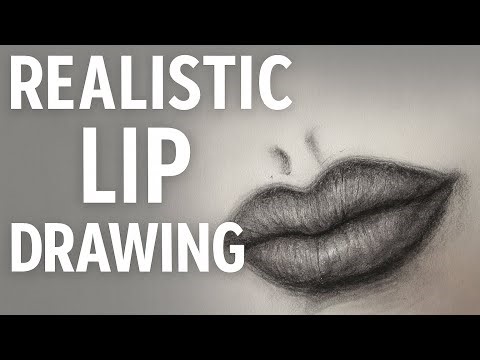 How to Draw Realistic Lips (Step-by-Step Charcoal Tutorial for Beginners