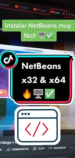 Instalar NetBeans 8.2 JDK Tema Oscuro con mi programa de x32 y x64 bits 🔥🖥️✅#LiveForTheChallenge #tutorial #NetBeans #Java #Programacion