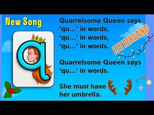 Quarrelsome Queen Song | Learn “qu” Words | Letterland Phonics- Children Song #alphabetsong #child