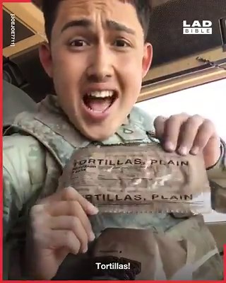 36M views · 58K reactions | This lad in the military shows off the food he receives in his ration packs - these are some serious packed lunches!  | LADbible | Facebook