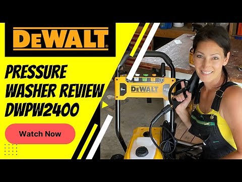 DeWalt Pressure Washer 13 AMP 2400 PSI Review, Instructions & Demonstration DWPW2400