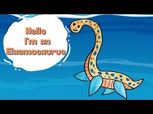 How to draw an Elasmosaurus dinosaur step by step | Easy drawing | Dinosaur collection drawing