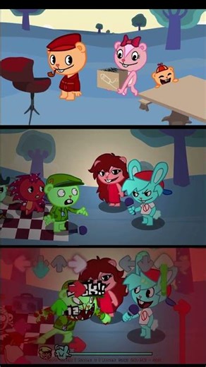 Friday Night Funkin' Flippy transform - FNF Happy Tree Funkers Mods