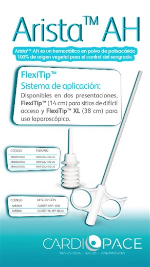 Controla el sangrado en segundos con Arista™ AH