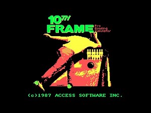 10th Frame (MS-DOS, 1987) - gameplay