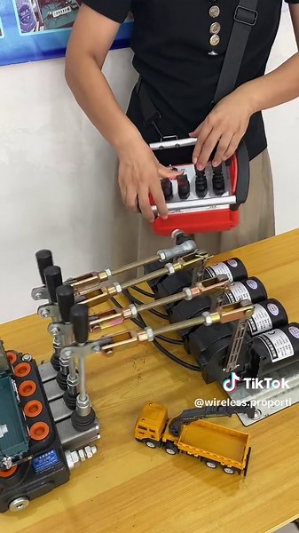 4/5-way wireless remote controller is used for cranes, hydraulic manip... | TikTok