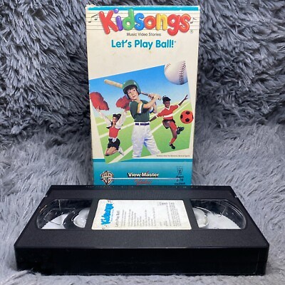 Kidsongs Let’s Play Ball! VHS Tape 1987 WB View Master Video Baseball Music Kids | eBay