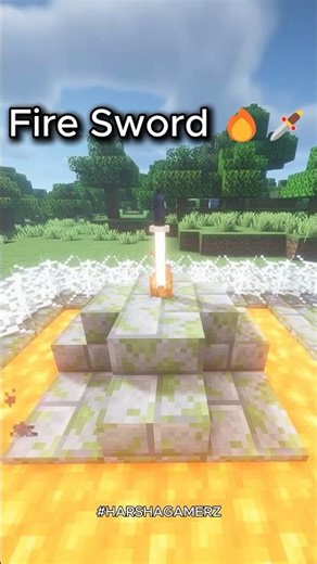 Minecraft Fire Sword 🔥🗡️ #shorts #minecraft