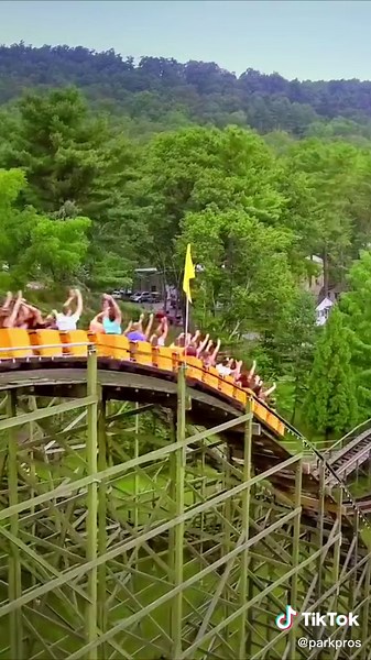 Phoenix at Knoebels, one of the best wooden roller coasters in the country! #knoebels #ride #pennsylvania #themepark #rollercoaster