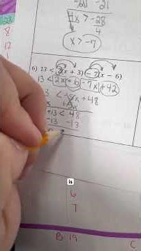 Solving inequalities