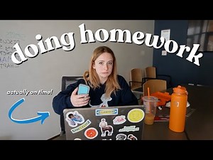 do homework on time with me