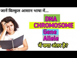 Difference between DNA, Chromosome, Gene and Allele | Cell biology | Biology
