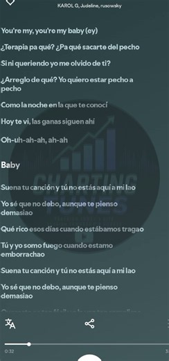 Karol G - Bby Wow(lyrics) #karolg #lyricvideo