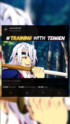 Training with Tengen💪🏻⚔️|#Demon slayer|#Anime