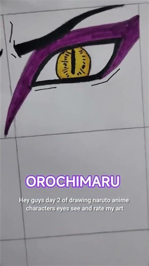 Orochimaru eyes drawing day 2