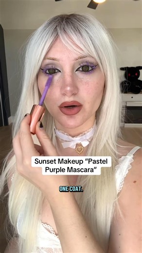 Pastel Purple Mascara on Black Lashes? 🫣