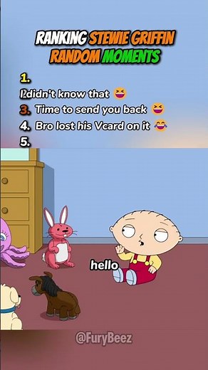Ranking Stewie Griffin Random Moments