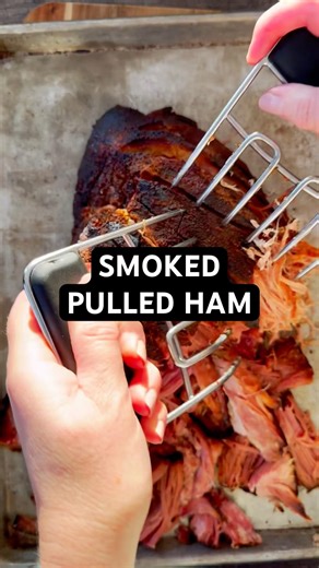 Smoked Pulled Ham #shorts #smokedham #pelletgrillrecipes #bbqrecipes #bbq #smokegrill #food #howto
