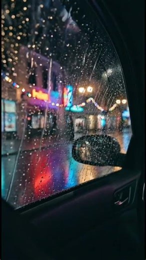 “Rain at Night Hits Different 🚗🌧️”