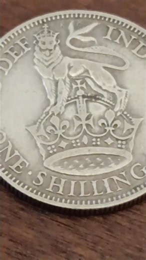 King George V .500 Silver One Shilling Coin 1935 50p Carboot Find #silver #silvercoin #carbootfinds