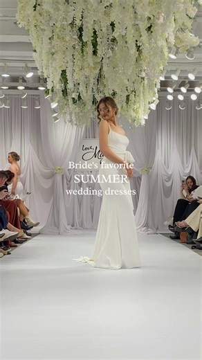 Calling all 2026 summer bride-to-be's! ☀️ If you needed some summer wedding dress inspo, you came to the right place! Think lightweight fabrics, airy silhouettes, and styles made for your summertime love affair 💗 Which one catches your eye? Tell us in the comments! ⏬ #SummerWeddingDresses #SimpleWeddingGowns #LightweightBridalGowns | Maggie Sottero Designs