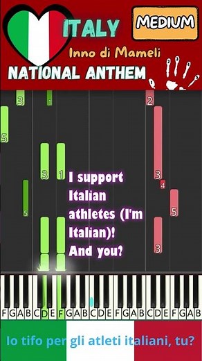 ITALY NATIONAL ANTHEM | PIANO TUTORIAL