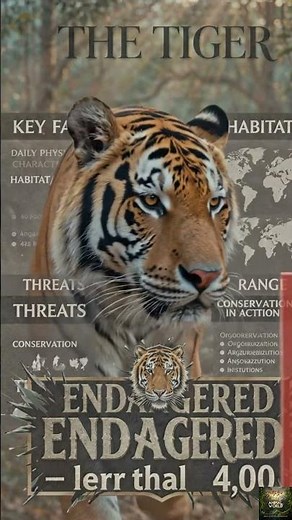 Only 4,000 Left in the Wild 🐯 | Endangered Animals Explained