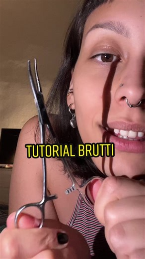 Tutorial per mettere e togliere il piercing al septum