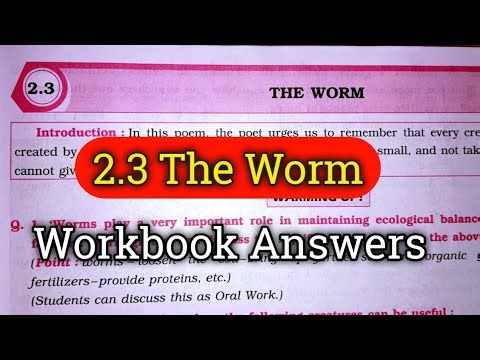8th Std English workbook chp 2.3 The Worm