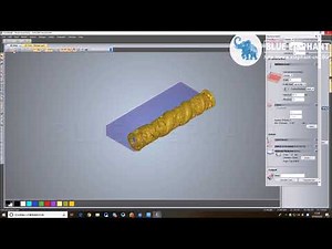 How To Generate 3D Design G Code In ArtCAM 2012（the rotary device is in front ）
