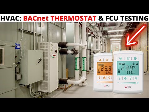 HVAC Service Call: BACnet Thermostat Installation/4 Pipe FCU Testing Operation (Fan Coil Unit Test)