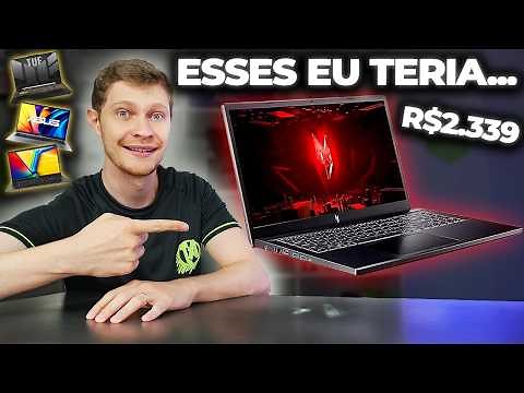 5 NOTEBOOKS GAMER BARATOS QUE RECOMENDO PARA JOGOS E TRABALHO (EM 2024)
