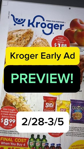 17K views · 59 reactions | Take a look at a sneak peek of the Kroger Ad. To see the full ad, click this link: https://www.krogerkrazy.com/kroger-weekly-ad/ | Kroger Krazy | Facebook