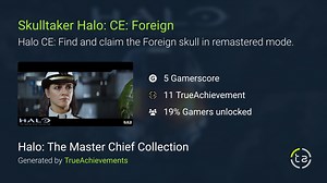 Skulltaker Halo: CE: Foreign achievement in Halo MCC