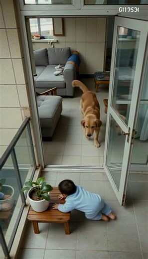 Hero Dog Saves Baby From Balcony Fall!