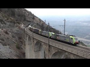 Lötschberg Südrampe - Güterzüge in Hohtenn