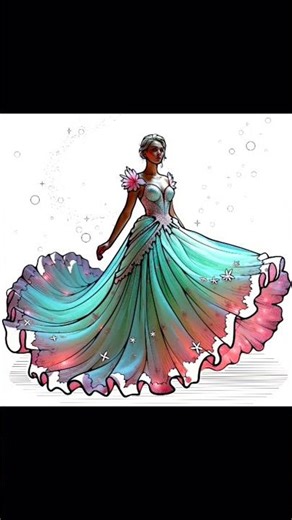 shorts#beautiful colour model gaun 🥰☺️