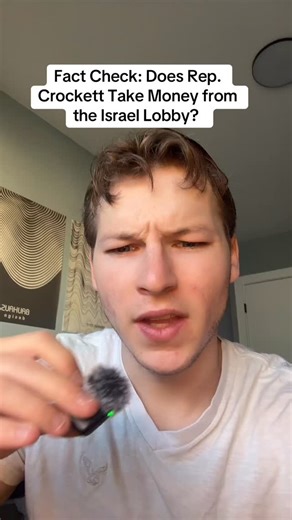 Will on Instagram: "#greenscreenvideo #greenscreen yes , rep Crockett takes money from the Israel Lobby. We should have been more specific, but the money will always flow is more and more creative ways, and pretending she never did or that it does not matter is simply unhelpful."