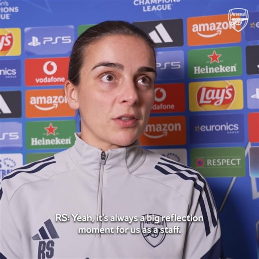 💬 "There's plenty of learnings and plenty of energy." Renée Slegers reflects on last night’s Champions League success over Benfica in Lisbon 👉 https://arsn.al/qgLNWG9 | Arsenal Women