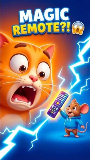 Mouse Found a MAGIC Remote! 📺😱 | Cat vs Mouse #shorts #shortvideo #trending #trendingshorts