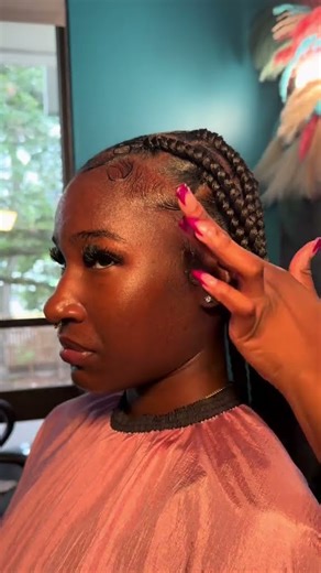 Braids + Edges Combo 😮‍💨 | Front-to-Back Braids Edge Control Finish #edgecontrol #laidedges #hair