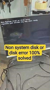 Non system disk or disk error Solved Replace and strike key when is ready solved