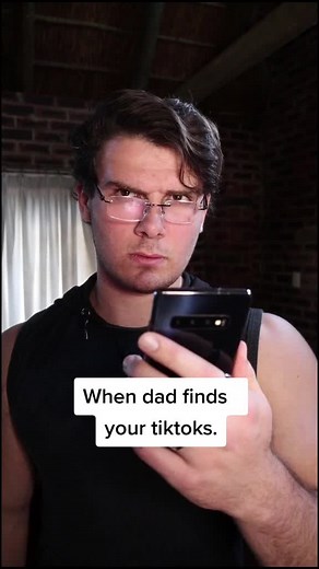 When your dad finds your tiktoks😅🤣. #tiktok #dad #relate #parents #odd #notme