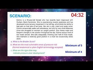 BRADEN SCALE (Pressure Area Assessment)| 8 MINUTES | OSCE 2021| PRACTICE SCENARIO 3