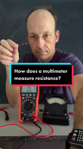 How does a #multimeter measure #resistance? #ohmslaw #electriccurrent #physics #science