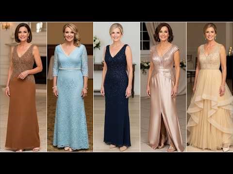 V-Neck Mother of the Bride Gowns: Elegant, Classy, & Modern MOB Dresses for Weddings 2026