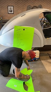 Making the pattern for the back glass. Then it’s off to the glass store to have a piece cut to fit. Straightforward, clean, and satisfying to knock off the list 👏🏼 | Bad Chad