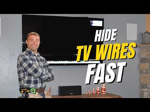 Easy DIY Trick to Hide TV Wires Fast!