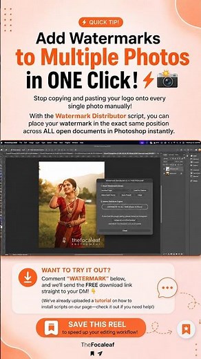 How to Add Watermark to Multiple Photos in Photoshop | Batch Edit