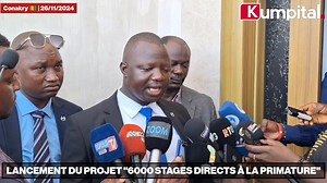 Conakry 🇬🇳 : Lancement du projet "6000 Stages Directs à la Primature" | KUMPITAL